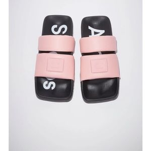 Acne Studios Pink Flat Sandals NEW with dust bag